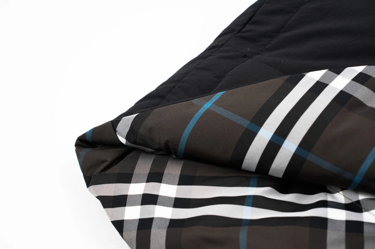Burberry Black Reversible Check Down Jacket product photo from LabelPicks