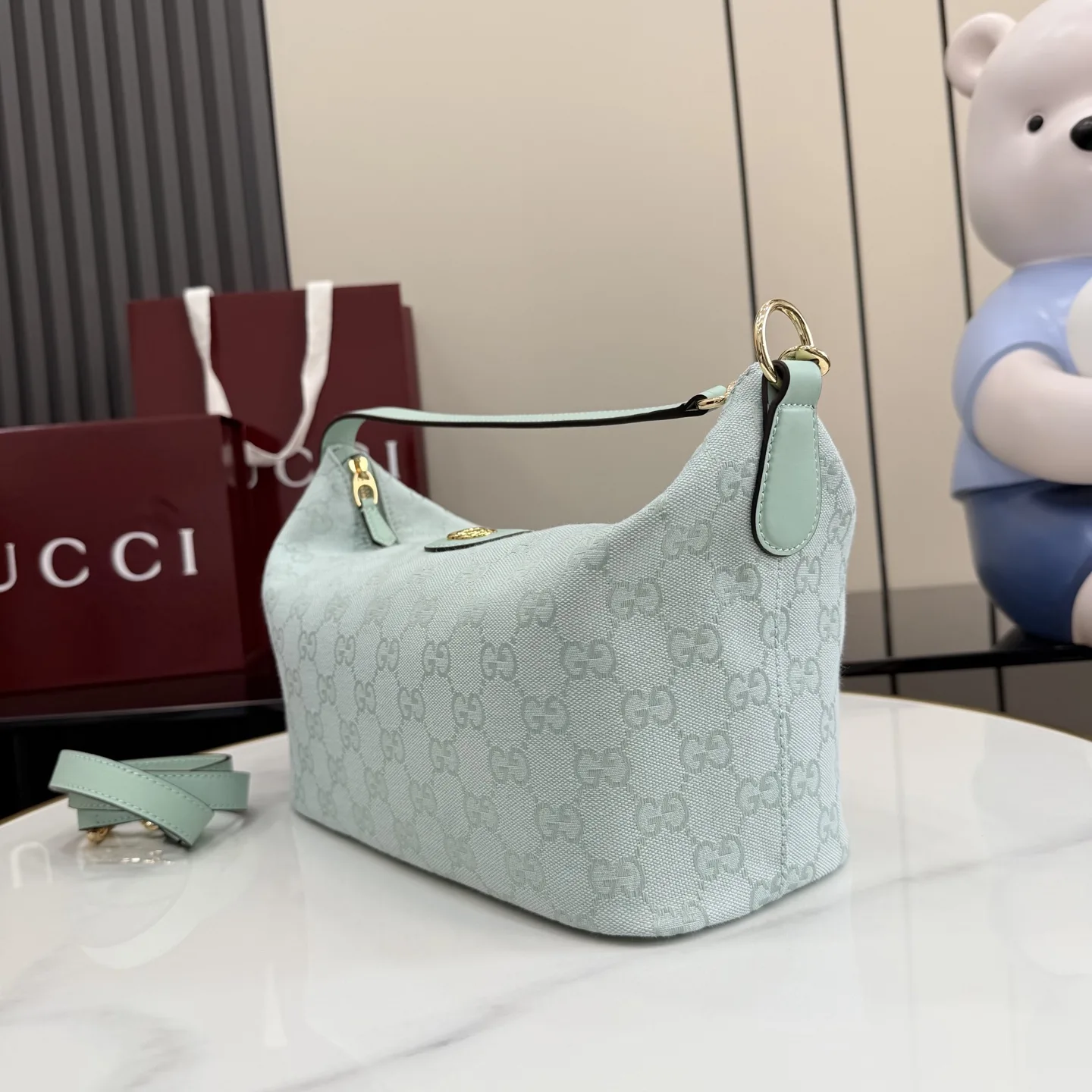 Gucci Blue GG Supreme Canvas Crossbody Bag product photo from LabelPicks