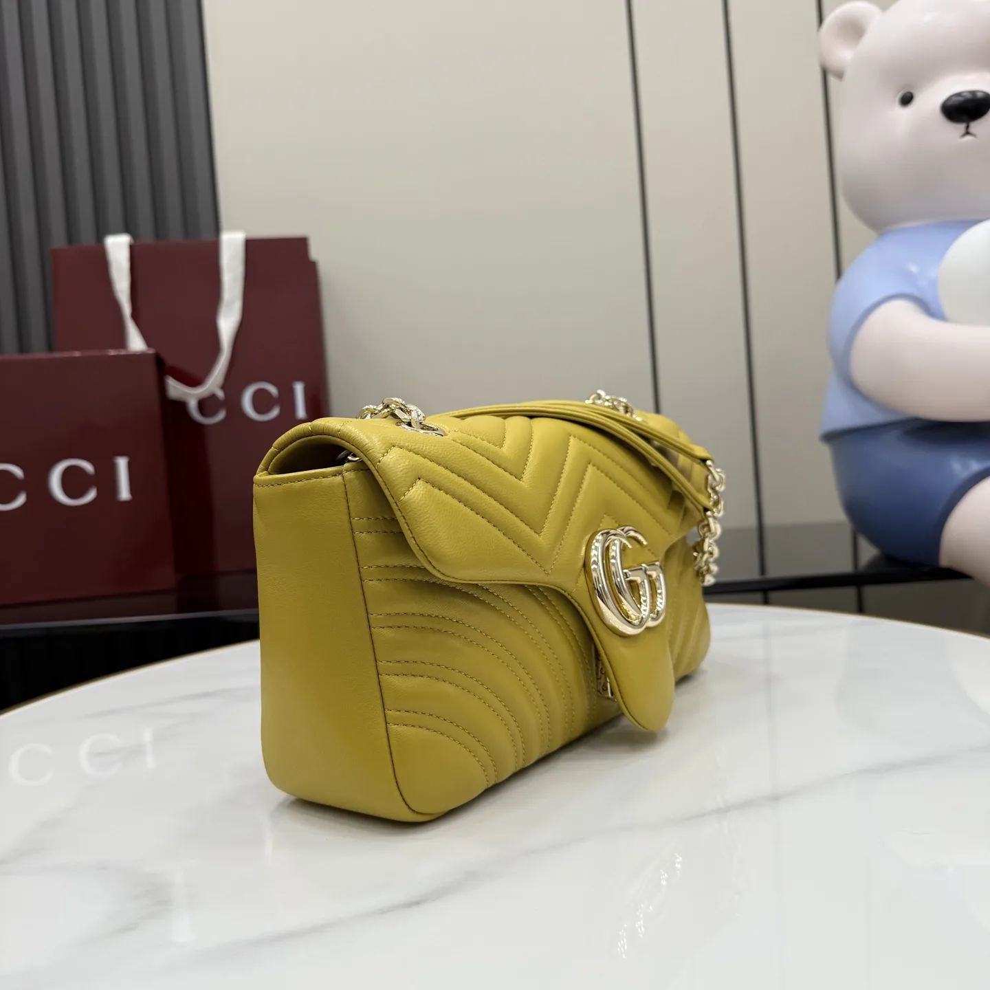 Gucci GG Supreme Canvas Marmont Shoulder Bag product photo from LabelPicks