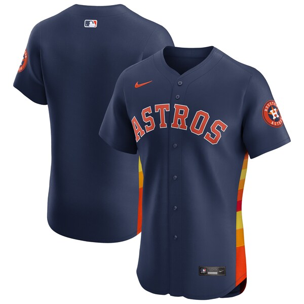 Houston Astros Nike Alternate Vapor Premier Elite Patch Jersey - Navy