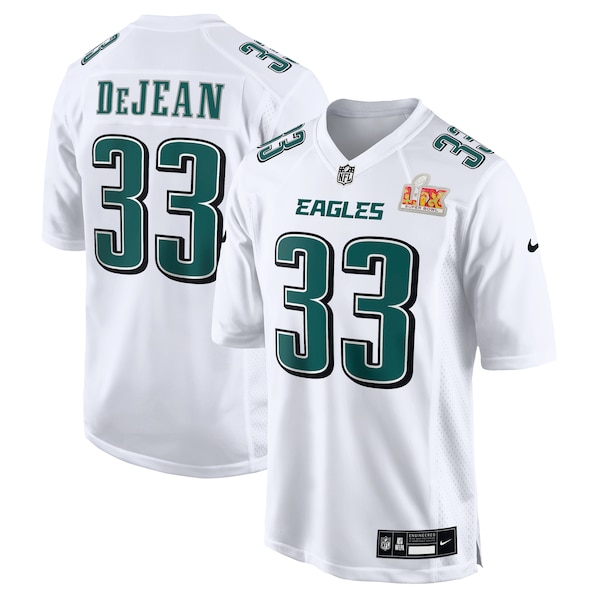 Cooper DeJean Philadelphia Eagles Nike Super Bowl LIX Fashion Game Jersey - Tundra White