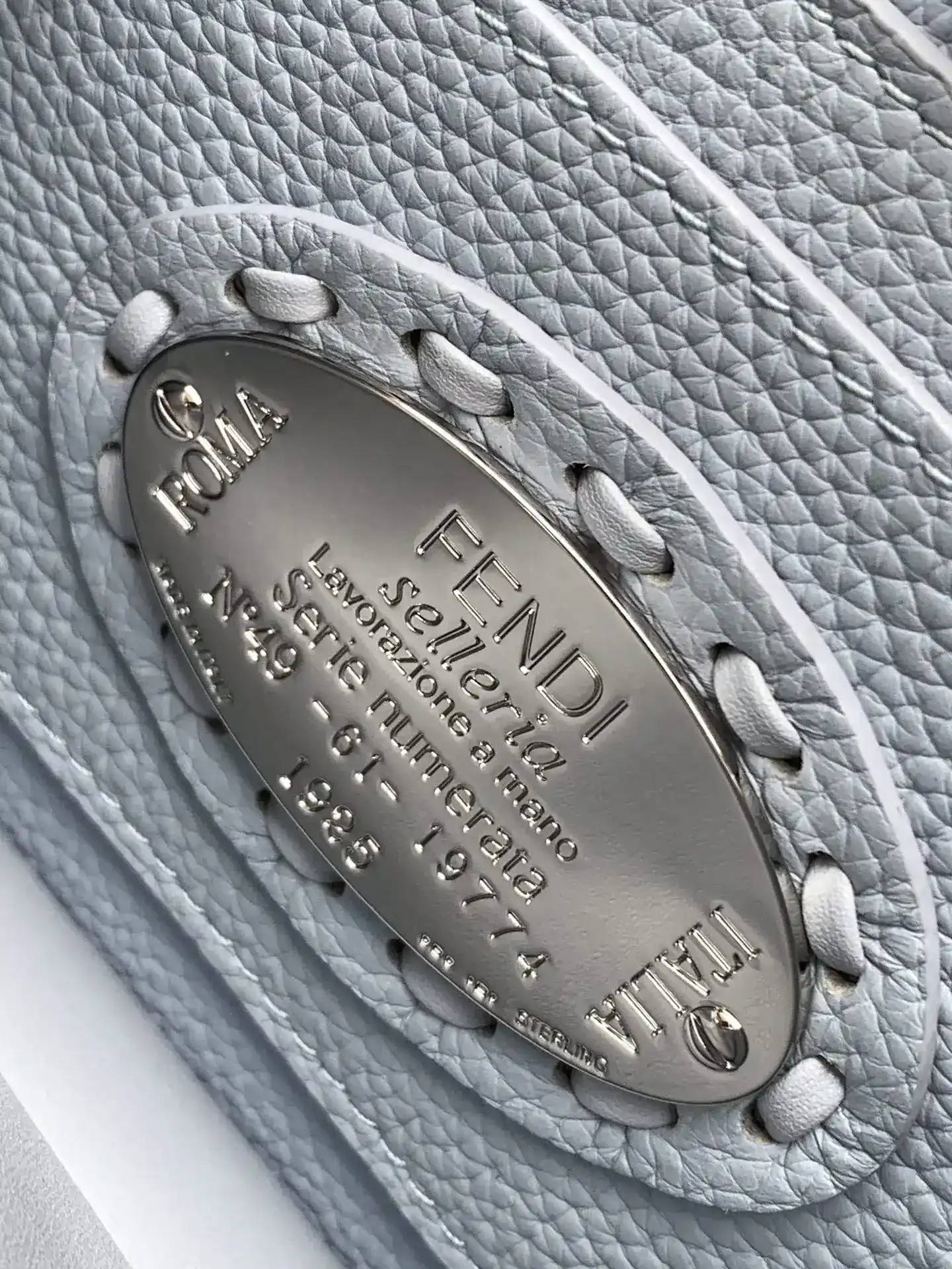 Fendi Peekaboo Blue Calfskin Top Handle Bag product photo from LabelPicks