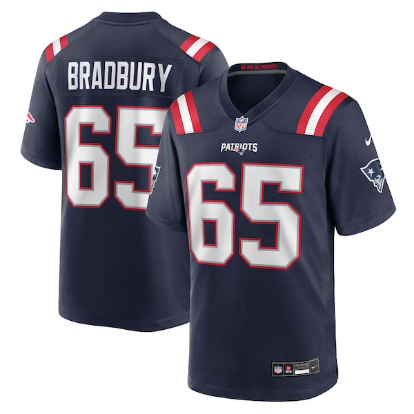 Garrett Bradbury New England Patriots Nike Team Game Jersey -  Navy