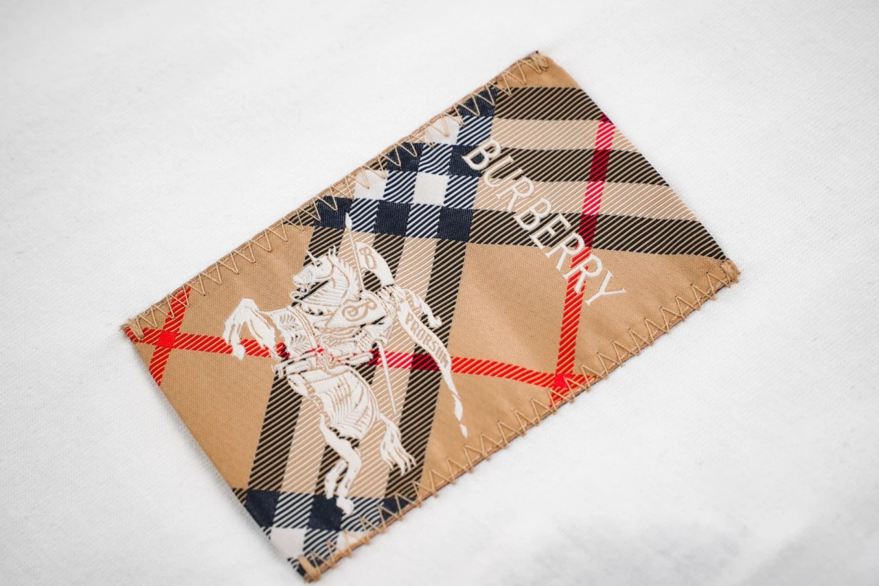 Burberry White Check Equestrian Knight Patch T-Shirt product photo from LabelPicks