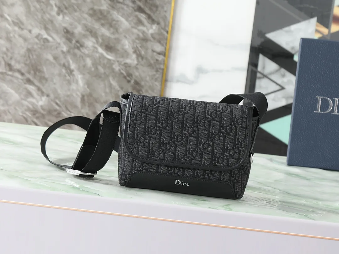 Dior Black Oblique Canvas Crossbody Bag product photo from LabelPicks