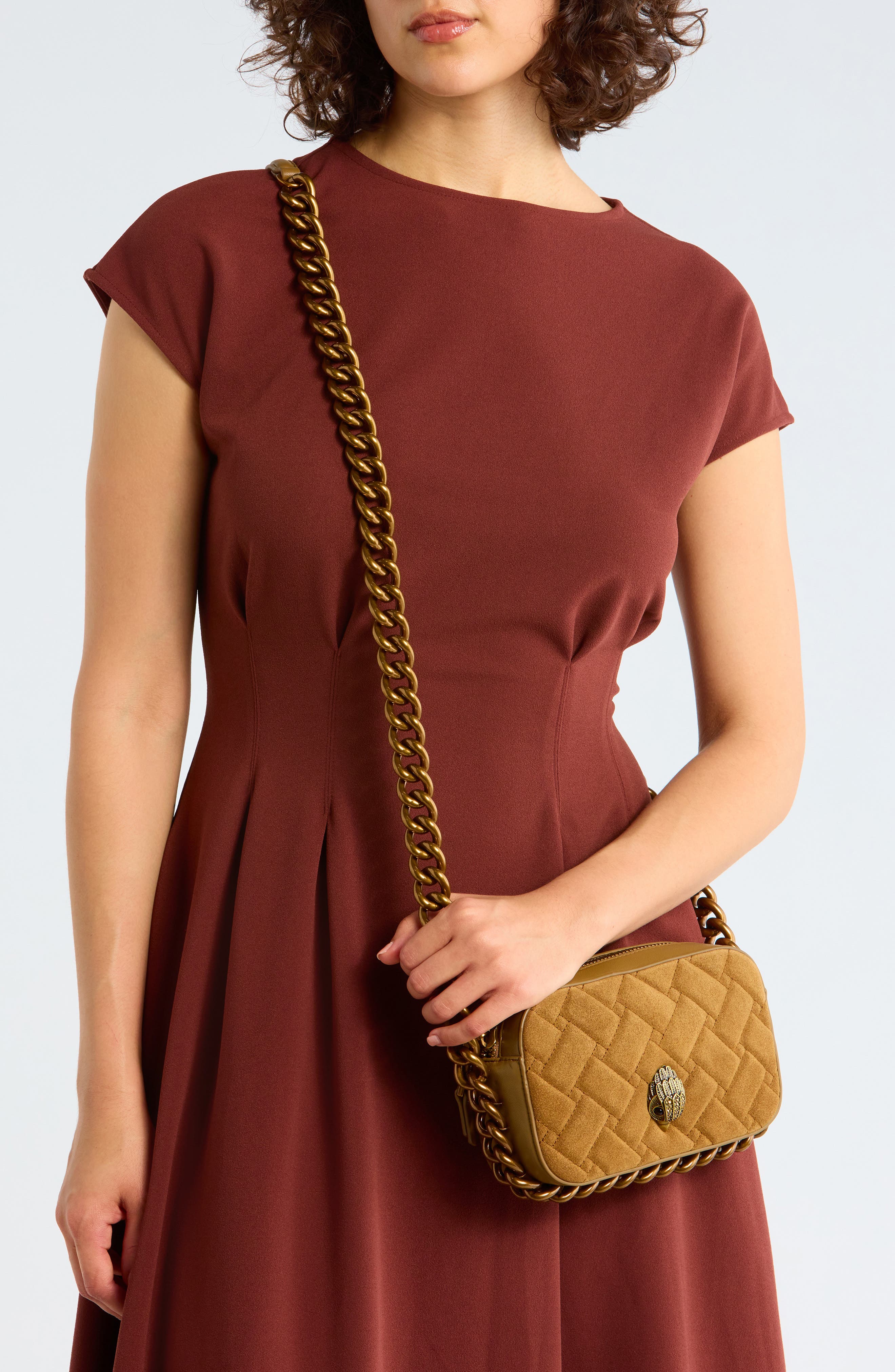 Kurt Geiger London Small Kensington Leather Camera Bag