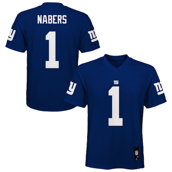 Malik Nabers New York Giants Outerstuff Preschool Replica Player Jersey - Royal