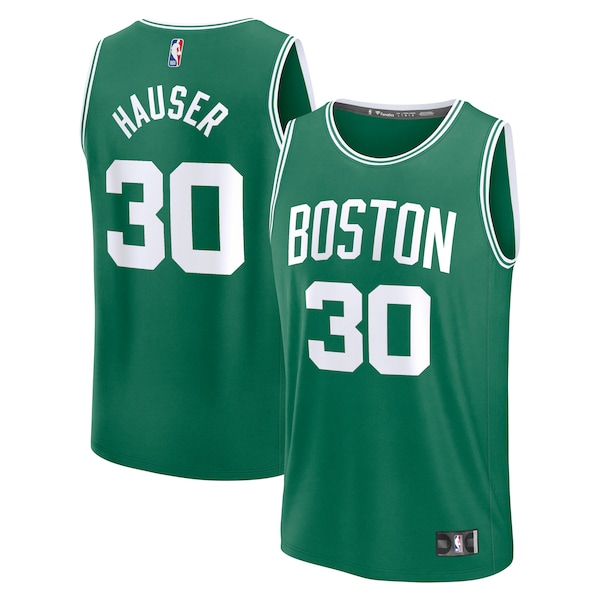 Sam Hauser Boston Celtics  Fast Break Replica Player Jersey - Icon Edition - Kelly Green