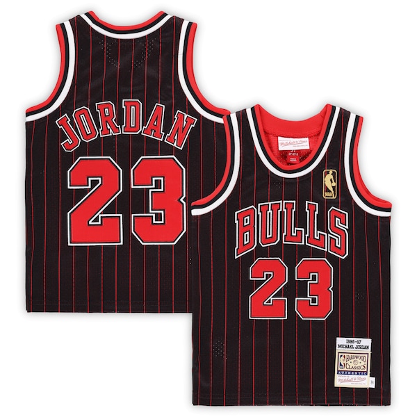 Michael Jordan Chicago Bulls Toddler 1996/97 Hardwood Classics Authentic Jersey - Black/Red/White