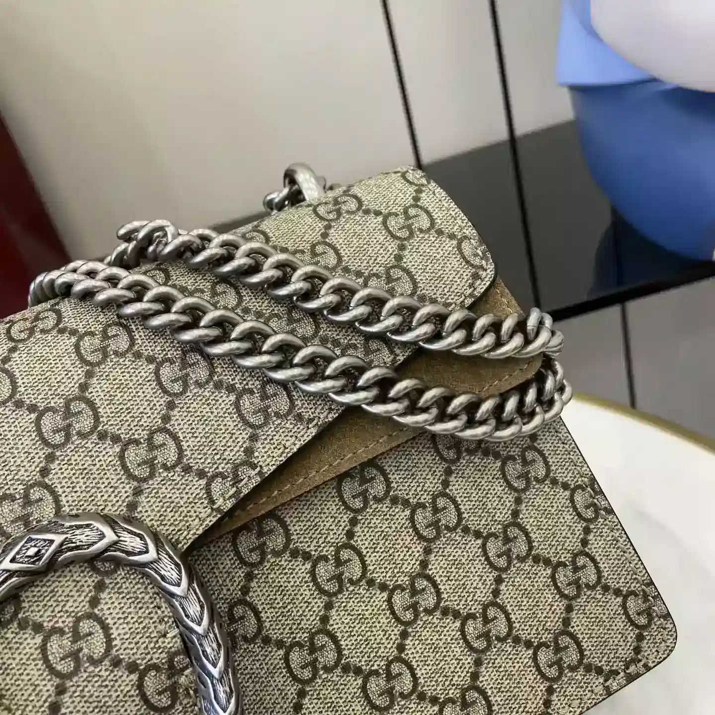 Gucci Canvas and Suede Shoulder Bag product photo from LabelPicks