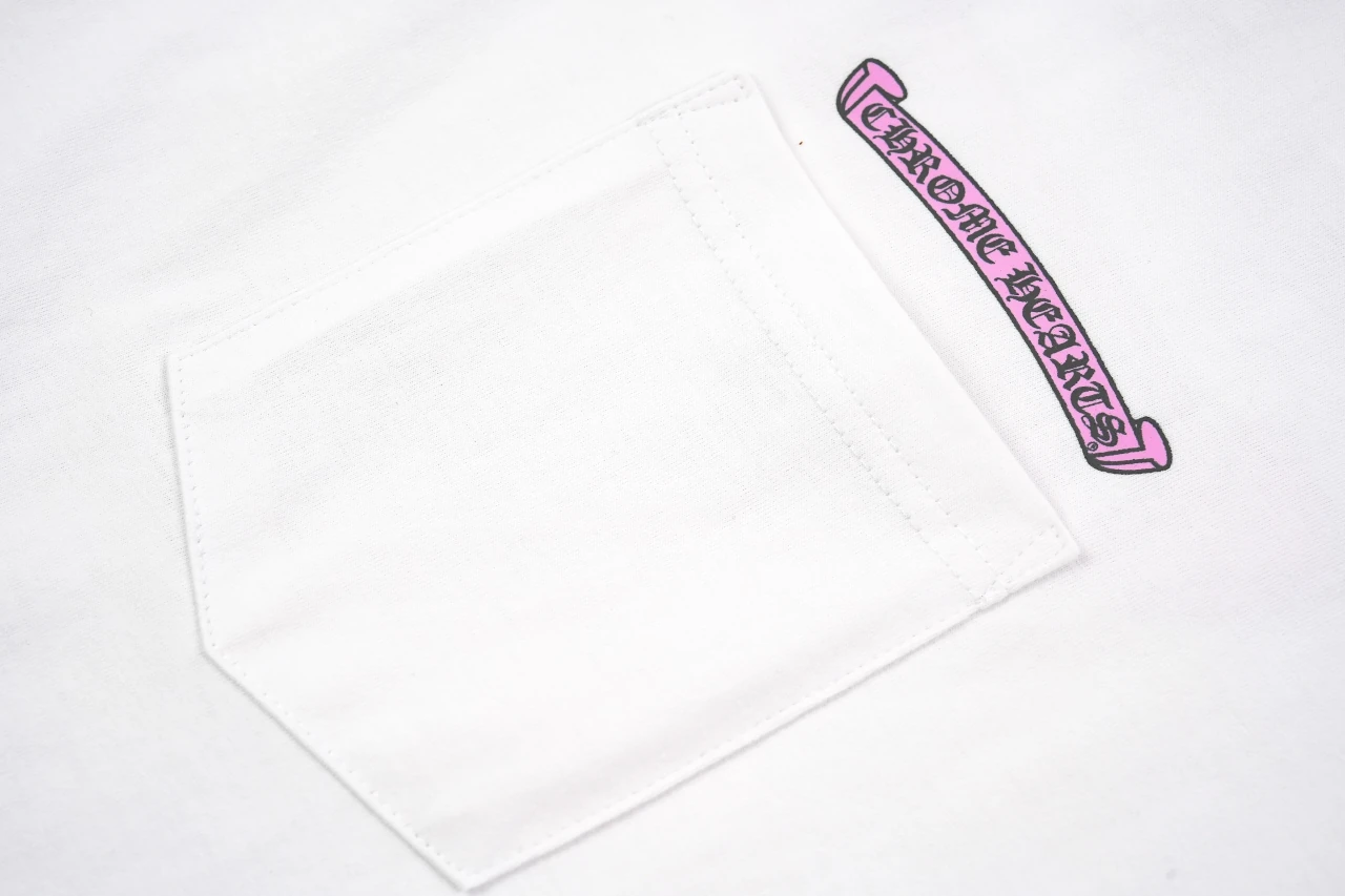 Chrome Hearts White Pink Green Sanskrit Scroll T-Shirt product photo from LabelPicks