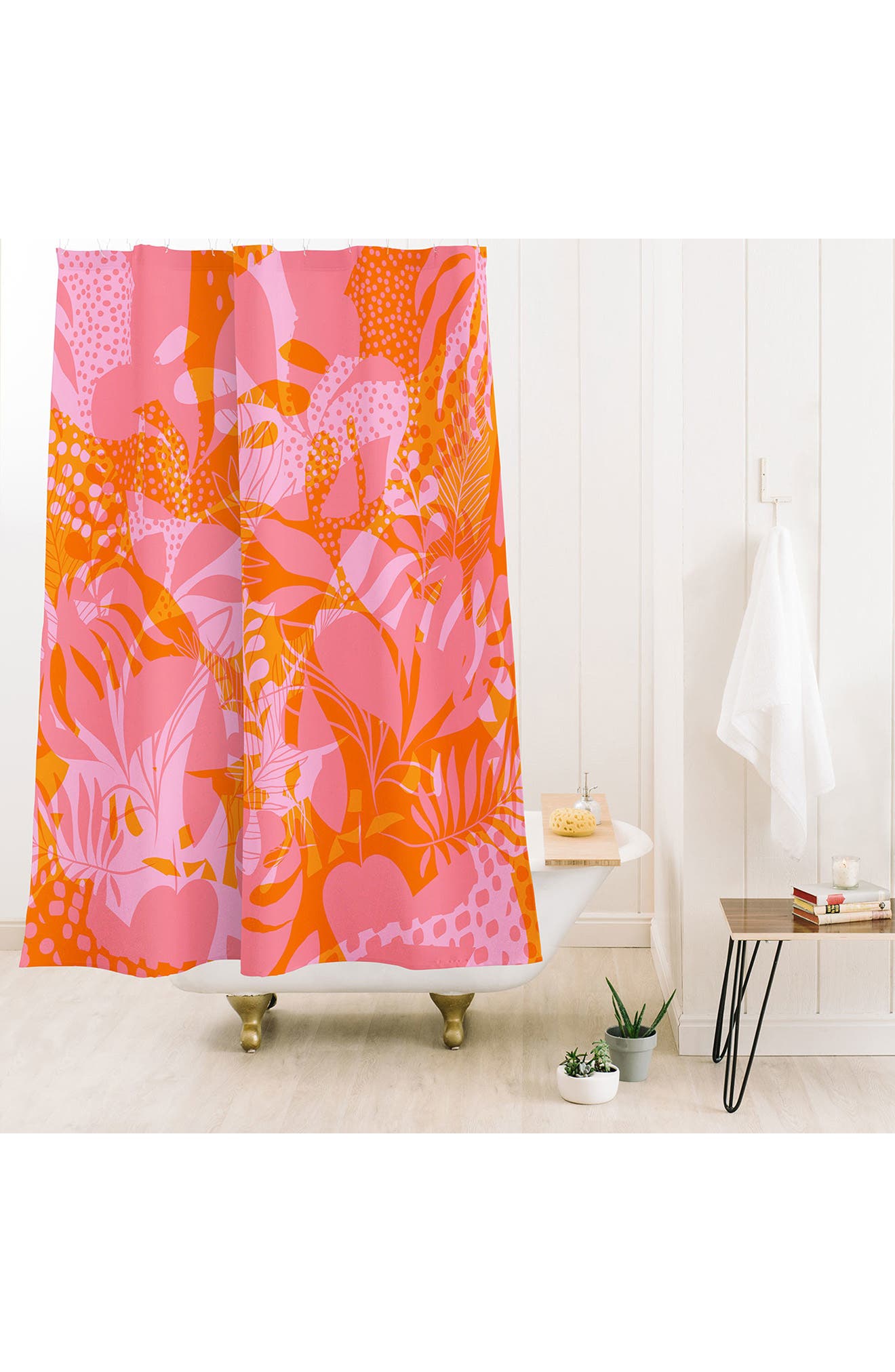 Deny Designs Layered Leaf Shower Curtain