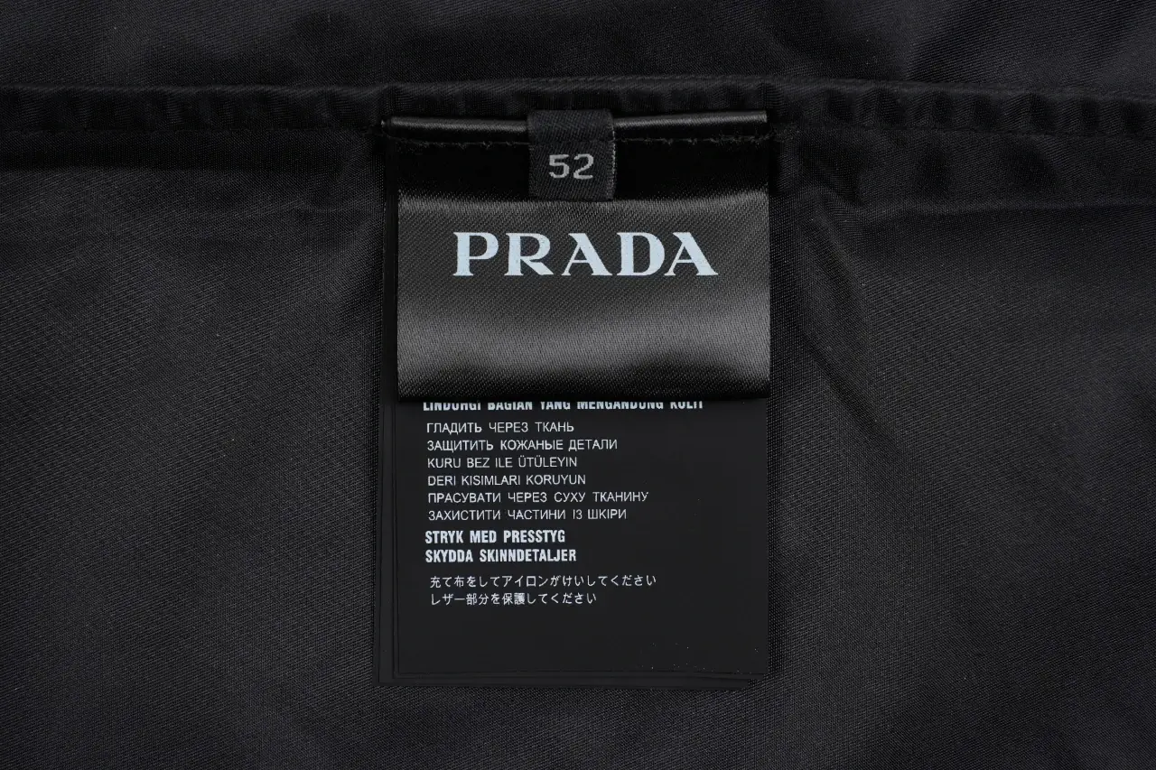 Prada Black Two-Pocket Triangle Logo Jacket product photo from LabelPicks