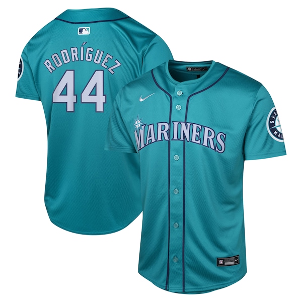 Julio Rodríguez Seattle Mariners Nike Youth Alternate Limited Player Jersey - Aqua/White