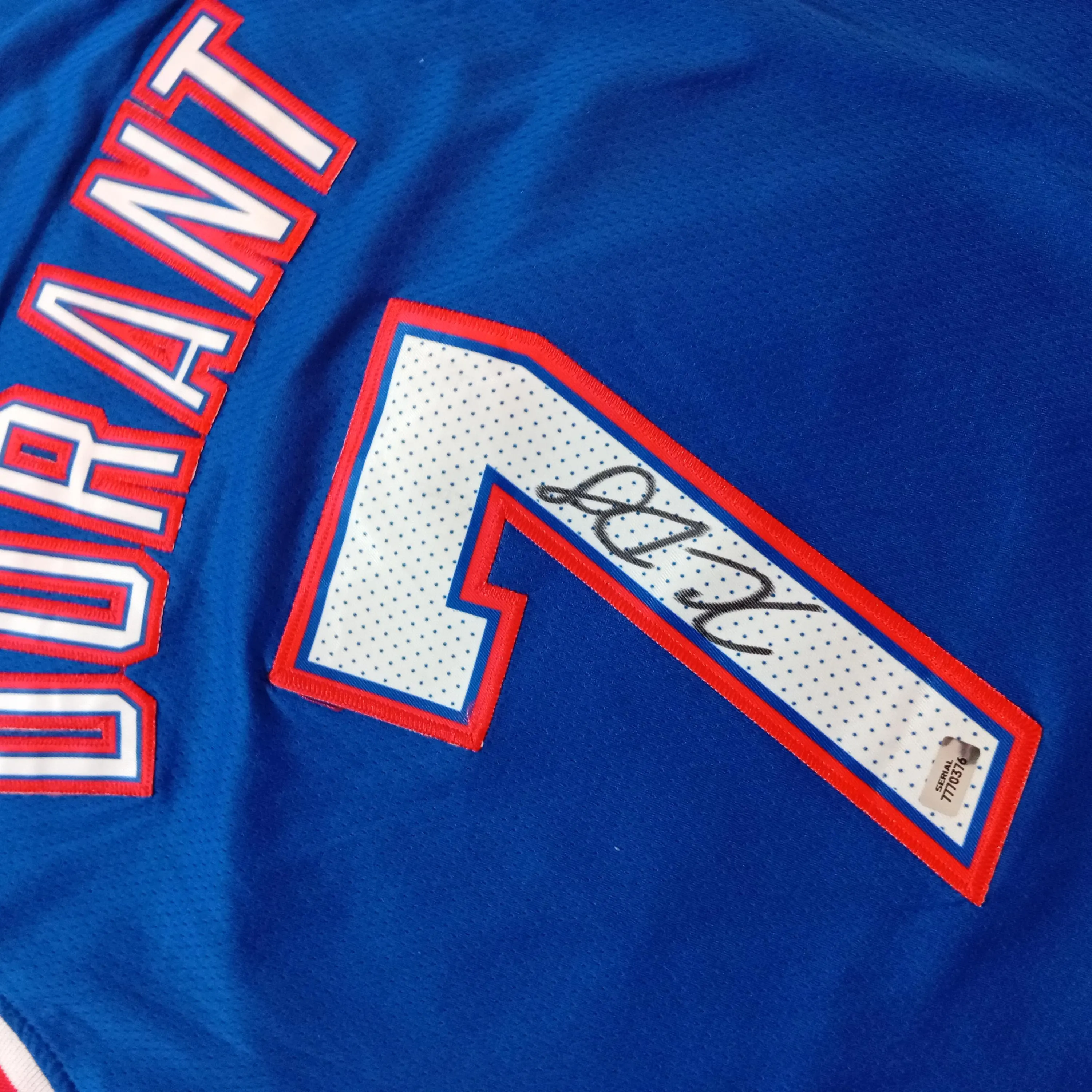 Kevin Durant Signed Autographed Brooklyn Nets Basketball Jersey #7 with COA
