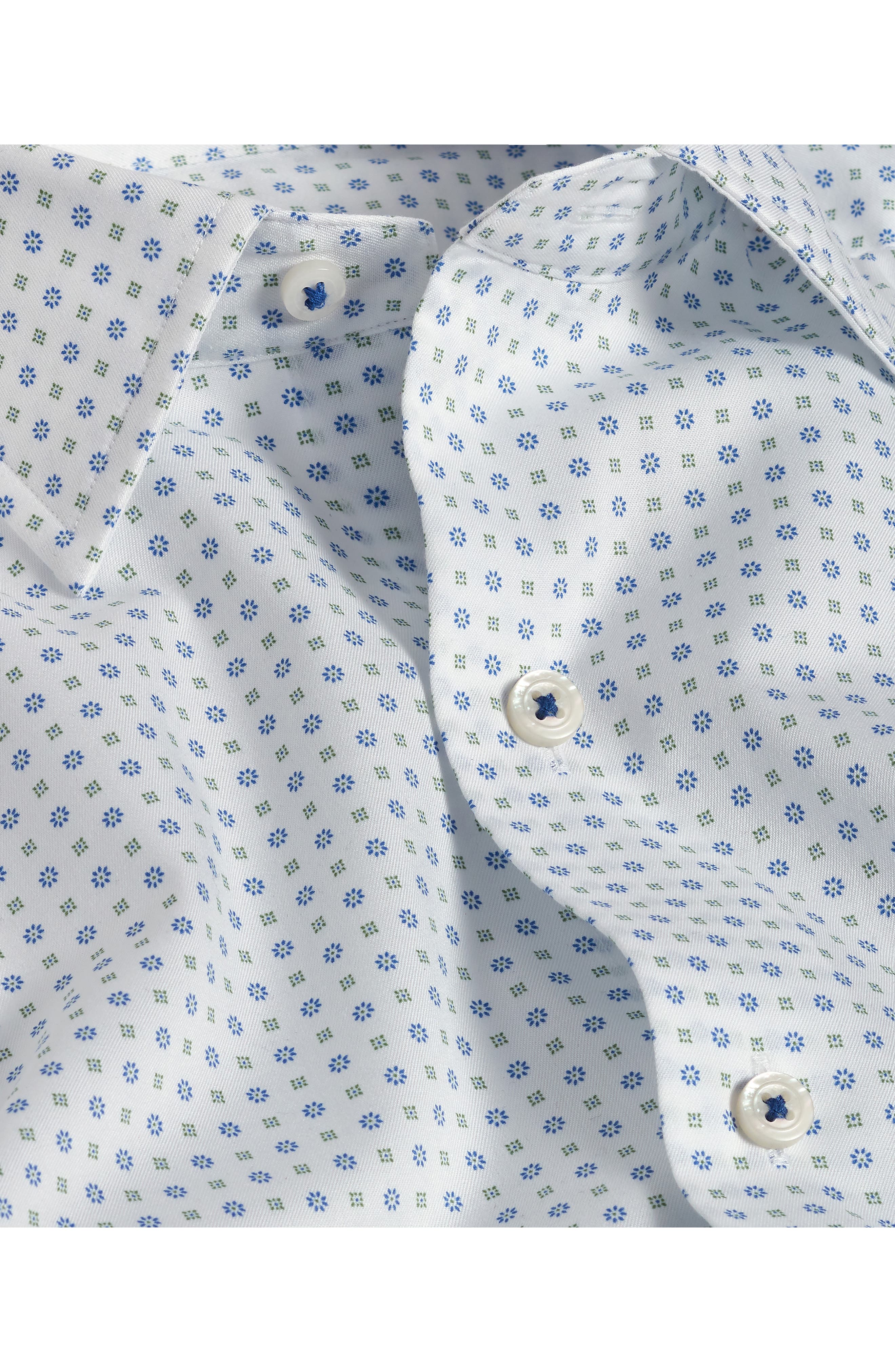 David Donahue Cotton Short Sleeve Sport Shirt