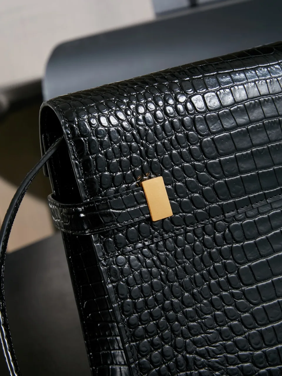 Fendi Black Baguette Calfskin Shoulder Bag product photo from LabelPicks