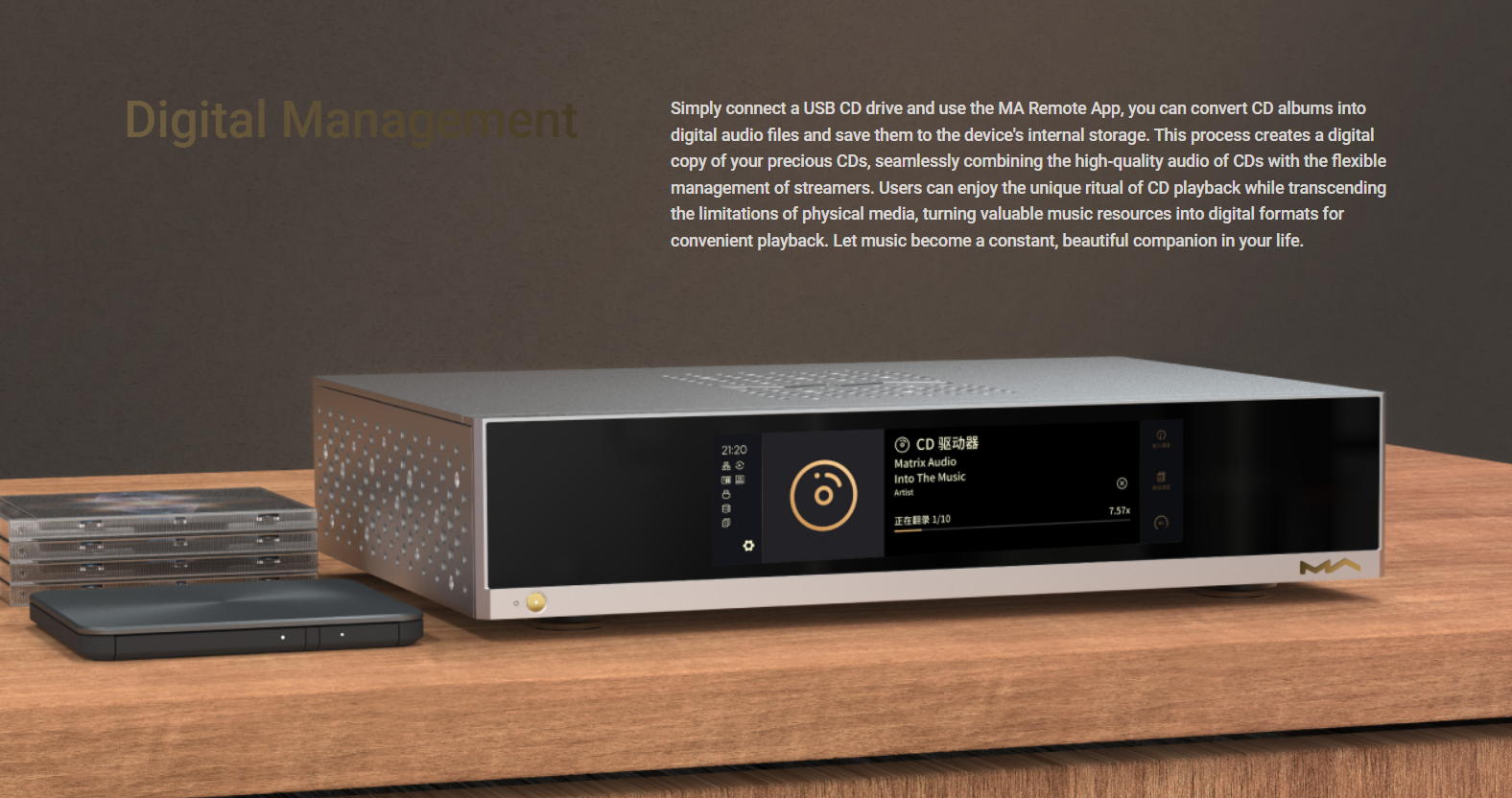 Matrix Audio MD-1 MD-1P DAC DAP Music Player High Fidelity Brand New - GreshamTech