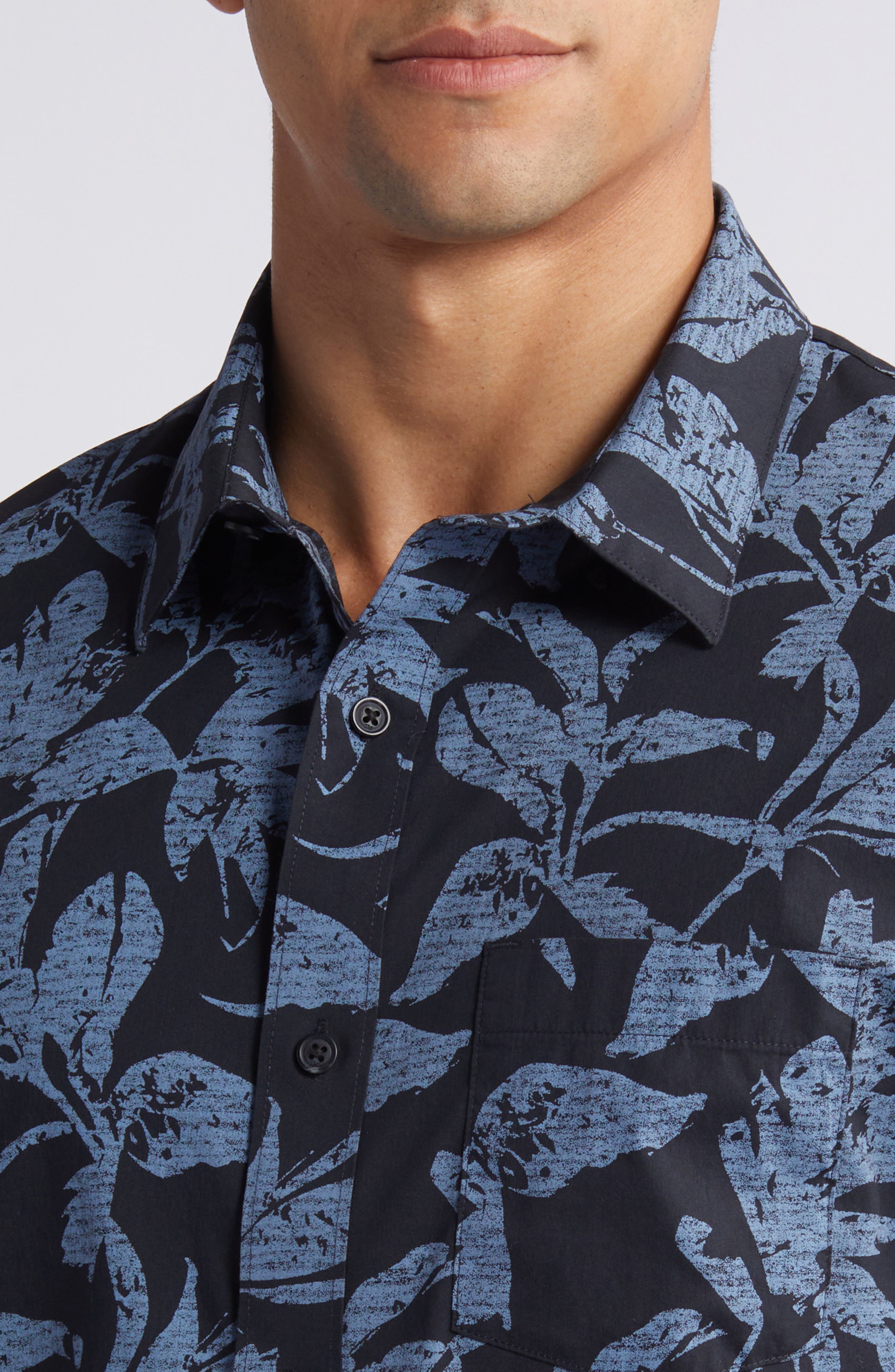 TravisMathew Photo Finish Short Sleeve Button-Up Shirt