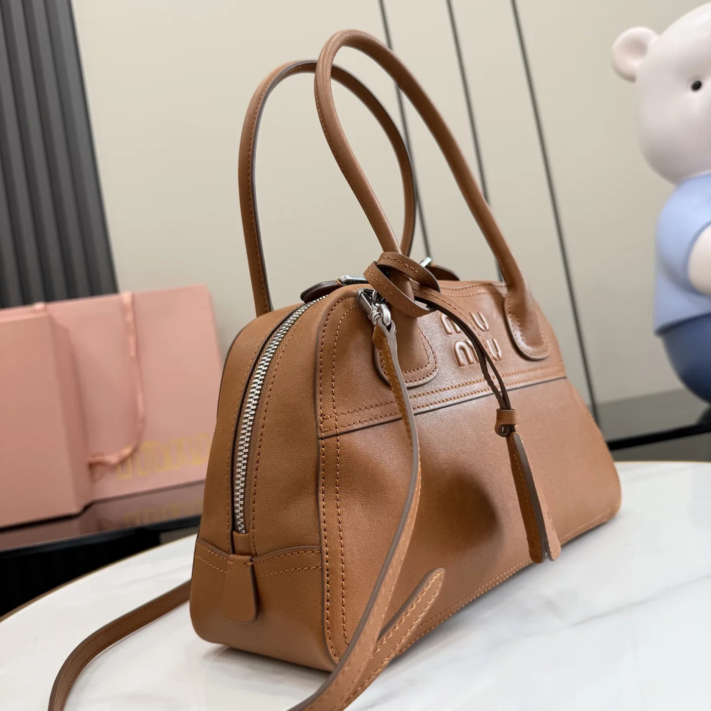Miu Miu Lambskin Vivant Top Handle Bag product photo from LabelPicks