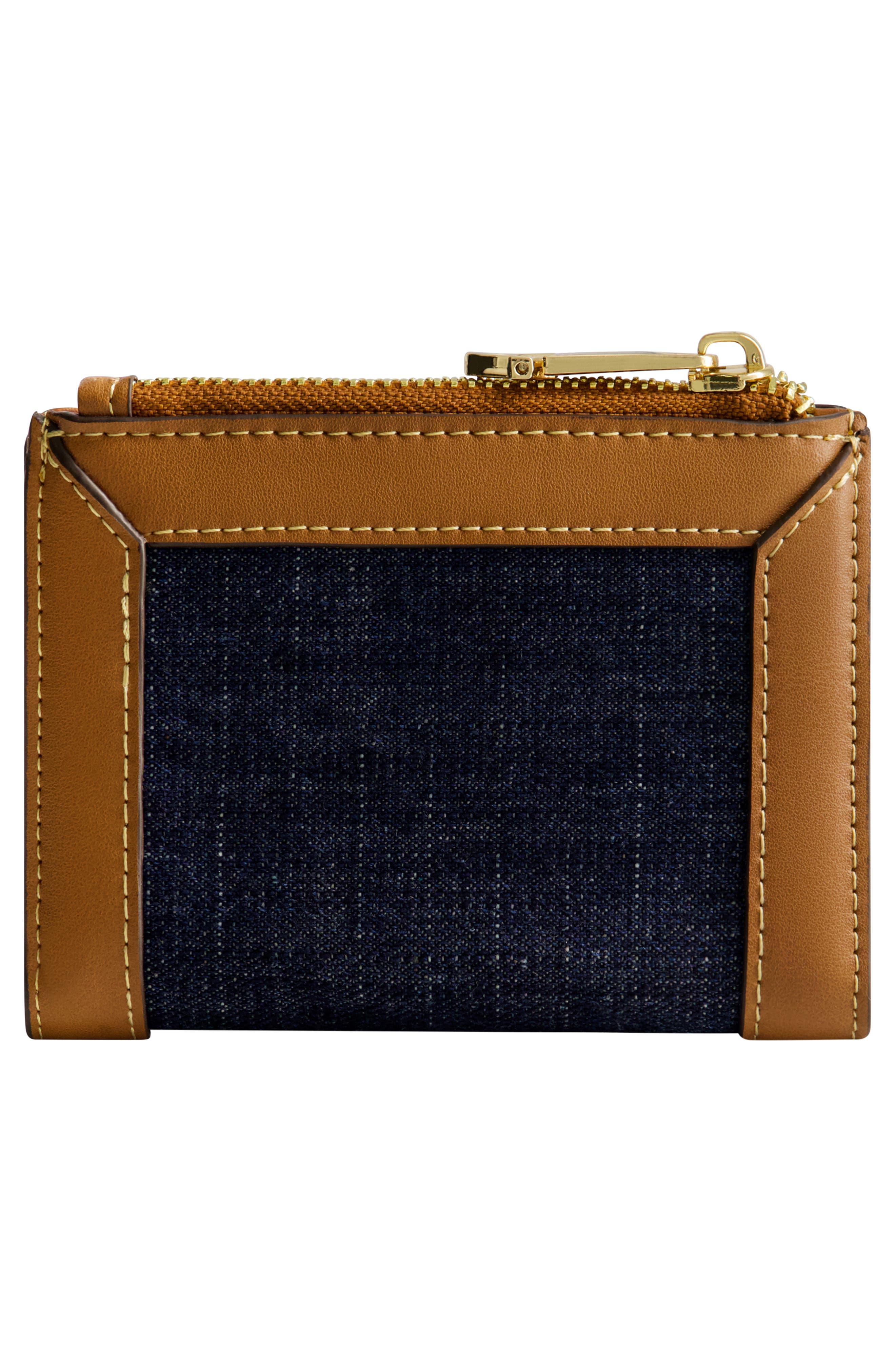 True Religion Buddha Patch Small Denim Wallet