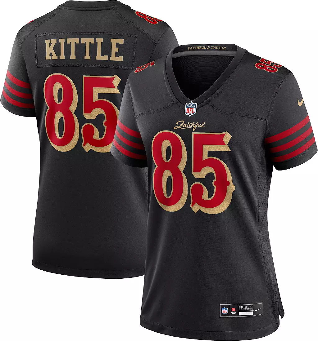 Women's George Kittle San Francisco 49ers Nike 2025 RIVALRIES Game Jersey - Black