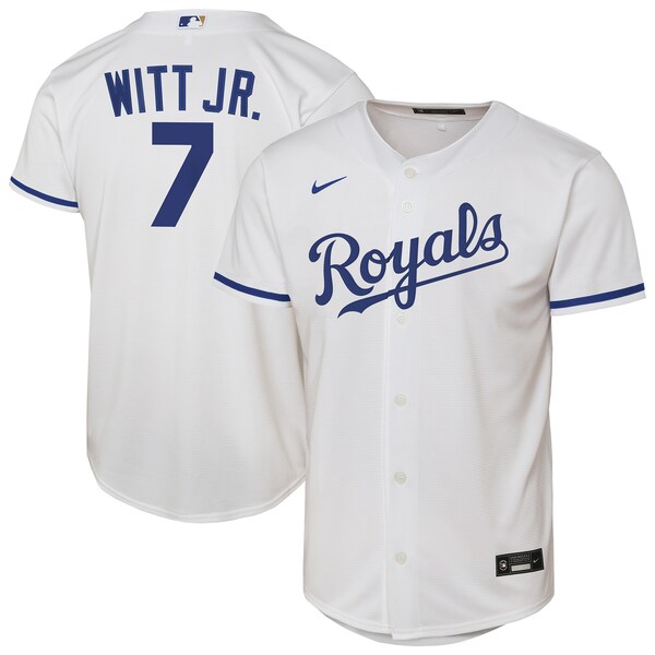 Bobby Witt Jr. Kansas City Royals Nike Youth Home Replica Player Jersey - White