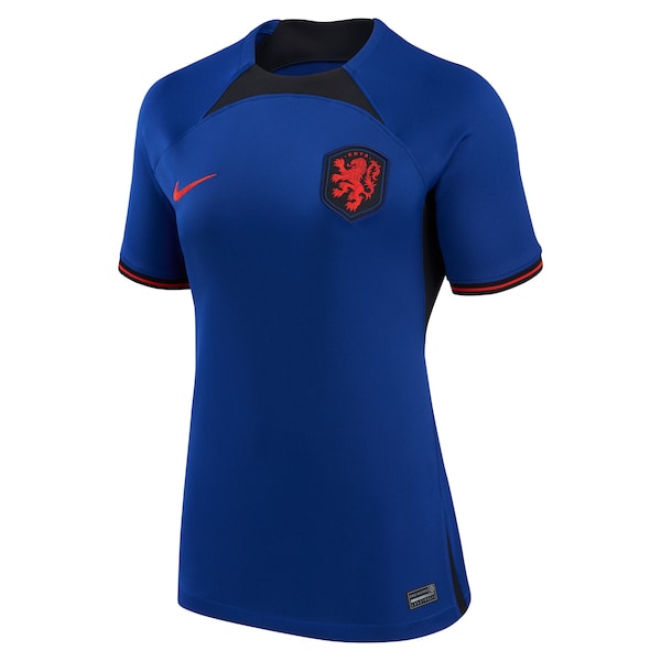 Netherlands National Team Nike Women's 2022/23 Away Breathe Stadium Replica Blank Jersey - Royal