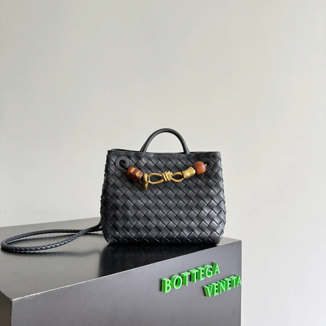 Bottega Veneta Intrecciato Woven Leather Andiamo Top Handle Bag product photo from LabelPicks