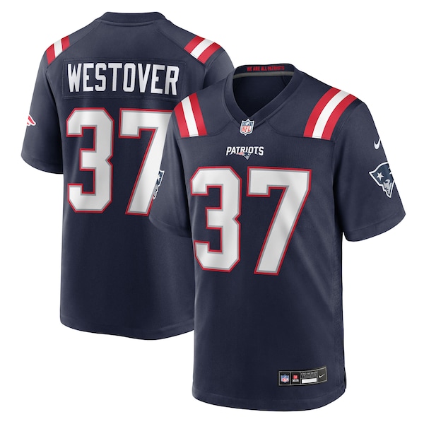 Jack Westover New England Patriots Nike Team Game Jersey -  Navy