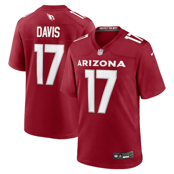 Kaden Davis Arizona Cardinals Nike Team Game Jersey -  Cardinal