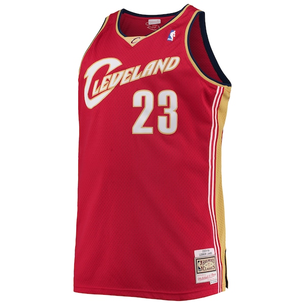 LeBron James Cleveland Cavaliers 2003/04 Big & Tall Hardwood Classics Swingman Jersey - Red