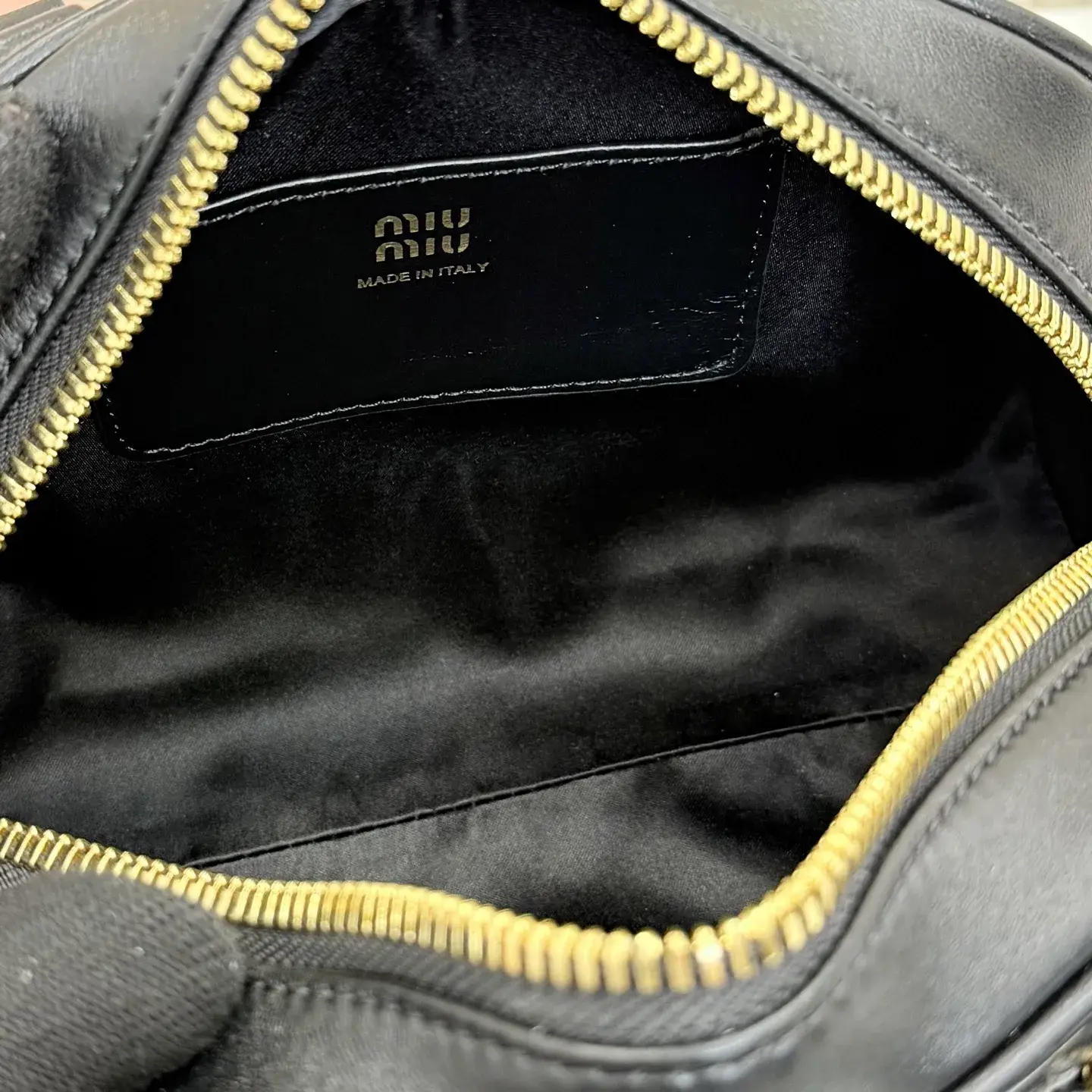 Miu Miu Arcadie Black Lambskin Top Handle Bag product photo from LabelPicks