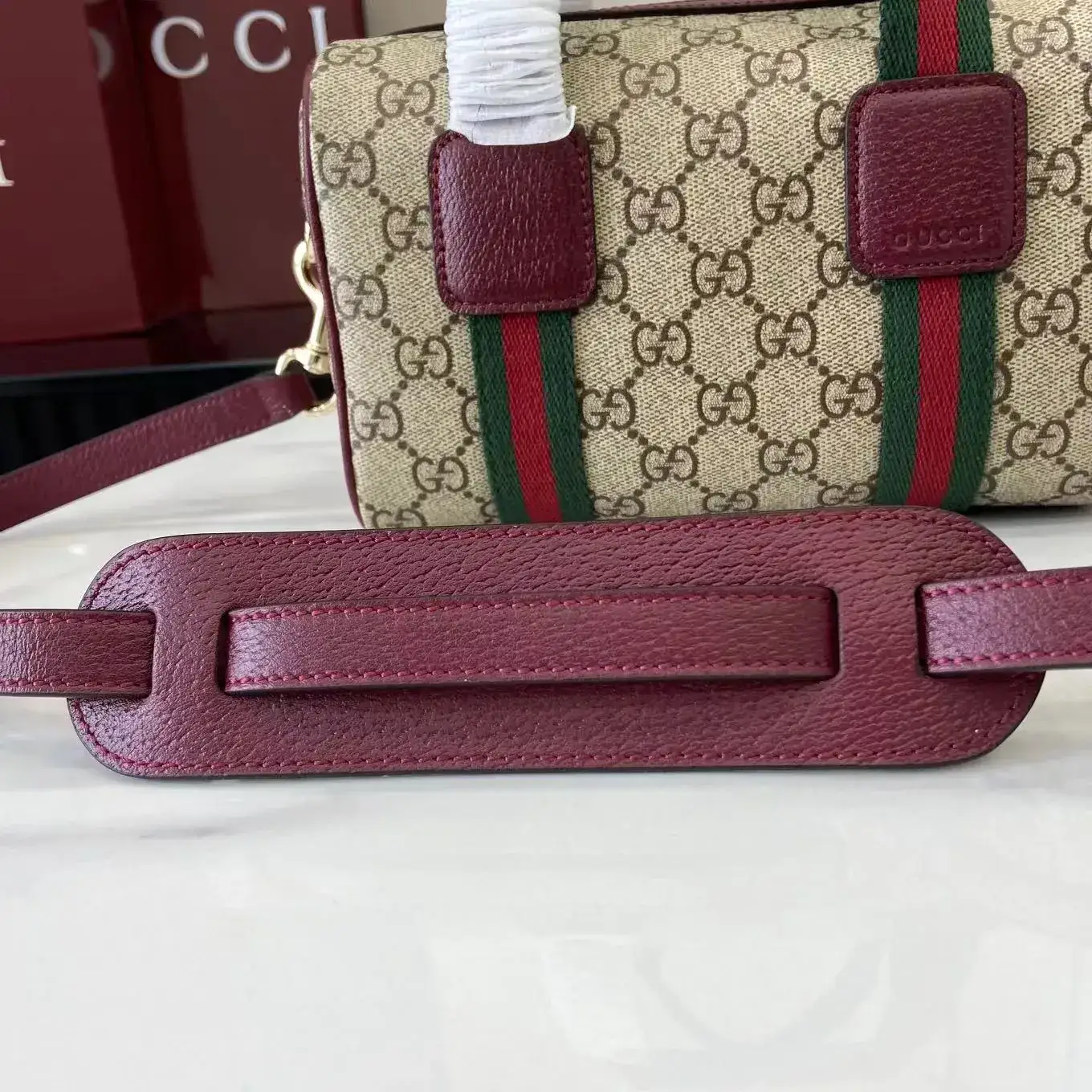Gucci Brown Monogram Canvas Top Handle Bag product photo from LabelPicks