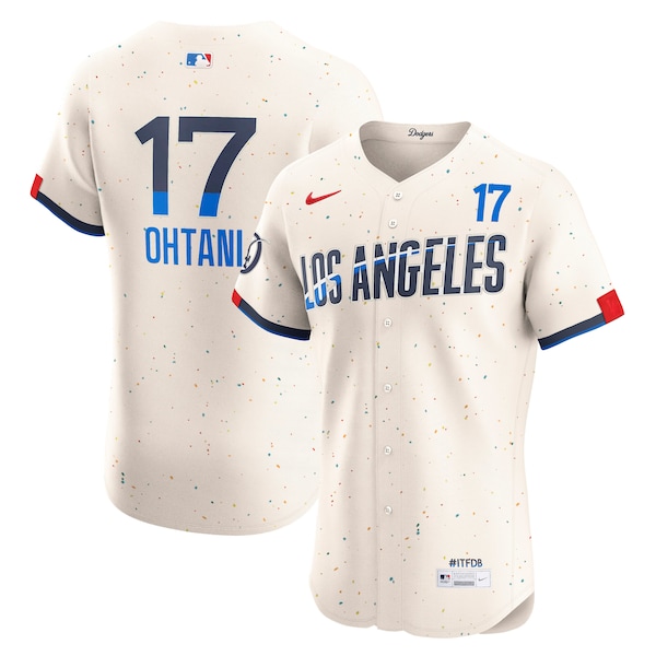 Shohei Ohtani Los Angeles Dodgers Nike City Connect Elite Jersey - Cream