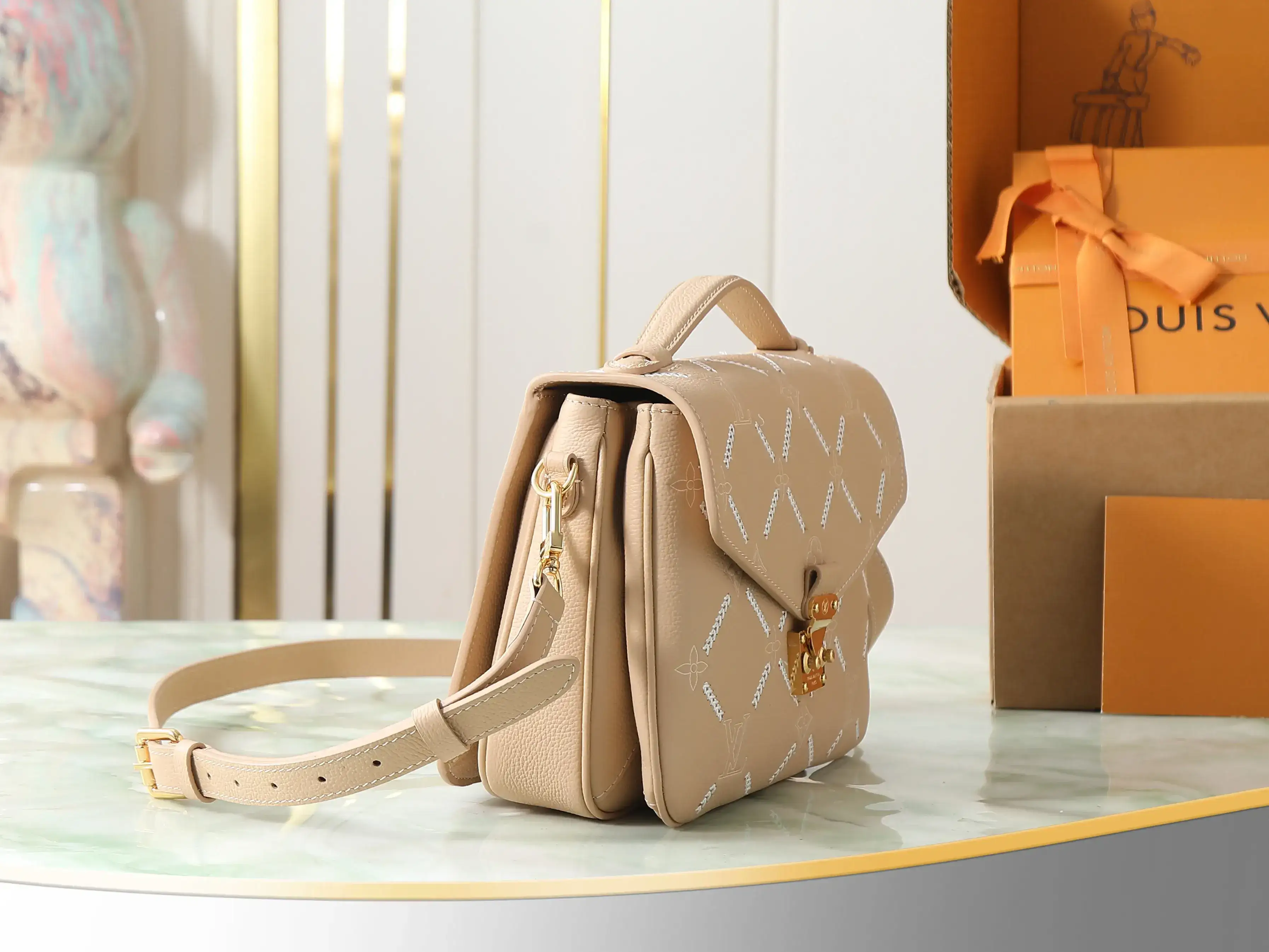 Louis Vuitton Brown Pochette Crossbody Bag product photo from LabelPicks
