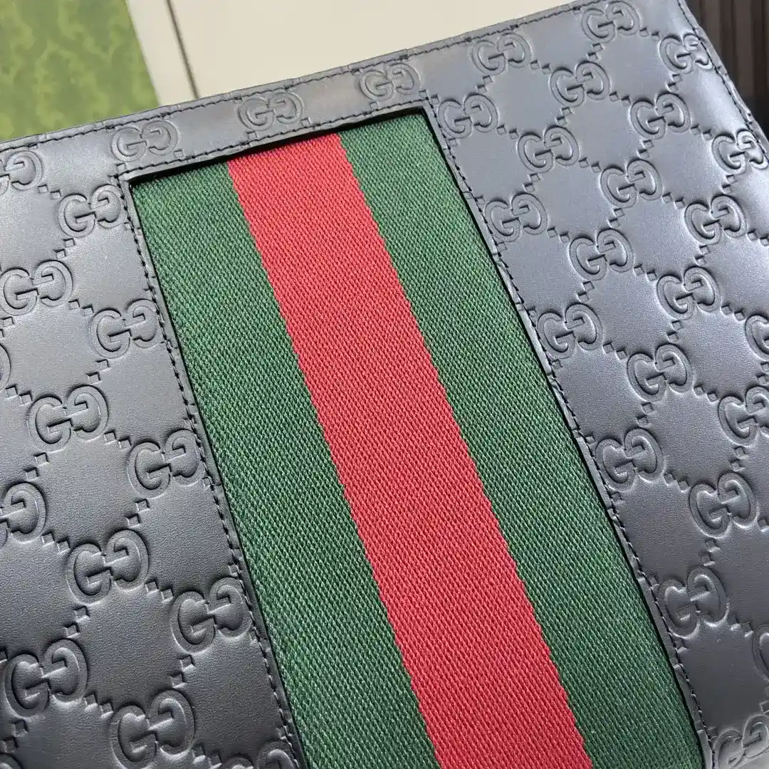 Gucci Ophidia Black GG Supreme Canvas Clutch product photo from LabelPicks