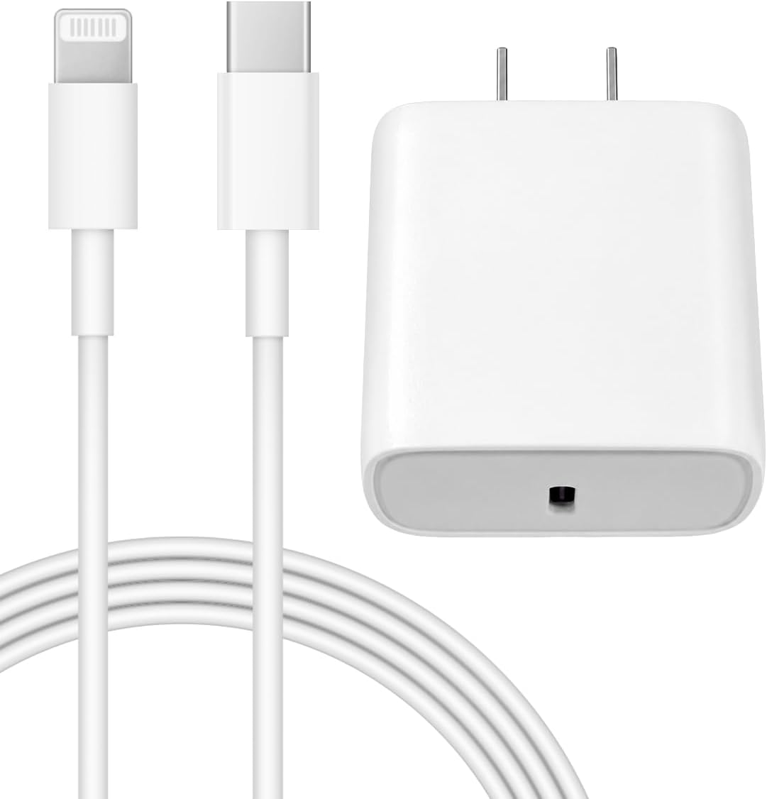 iPhone 14 13 12 Charger Fast Charging 20W USB C Wall Charger with 6FT Cable for iPhone