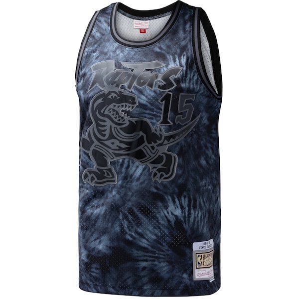 Vince Carter Toronto Raptors Hardwood Classics 1998/99 Tie-Dye Swingman Jersey - Black