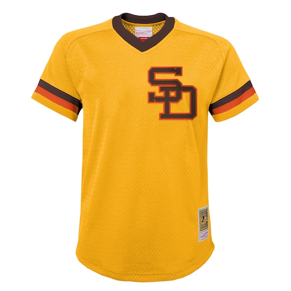 Tony Gwynn San Diego Padres  Youth Cooperstown Collection Mesh Batting Practice Jersey - Gold