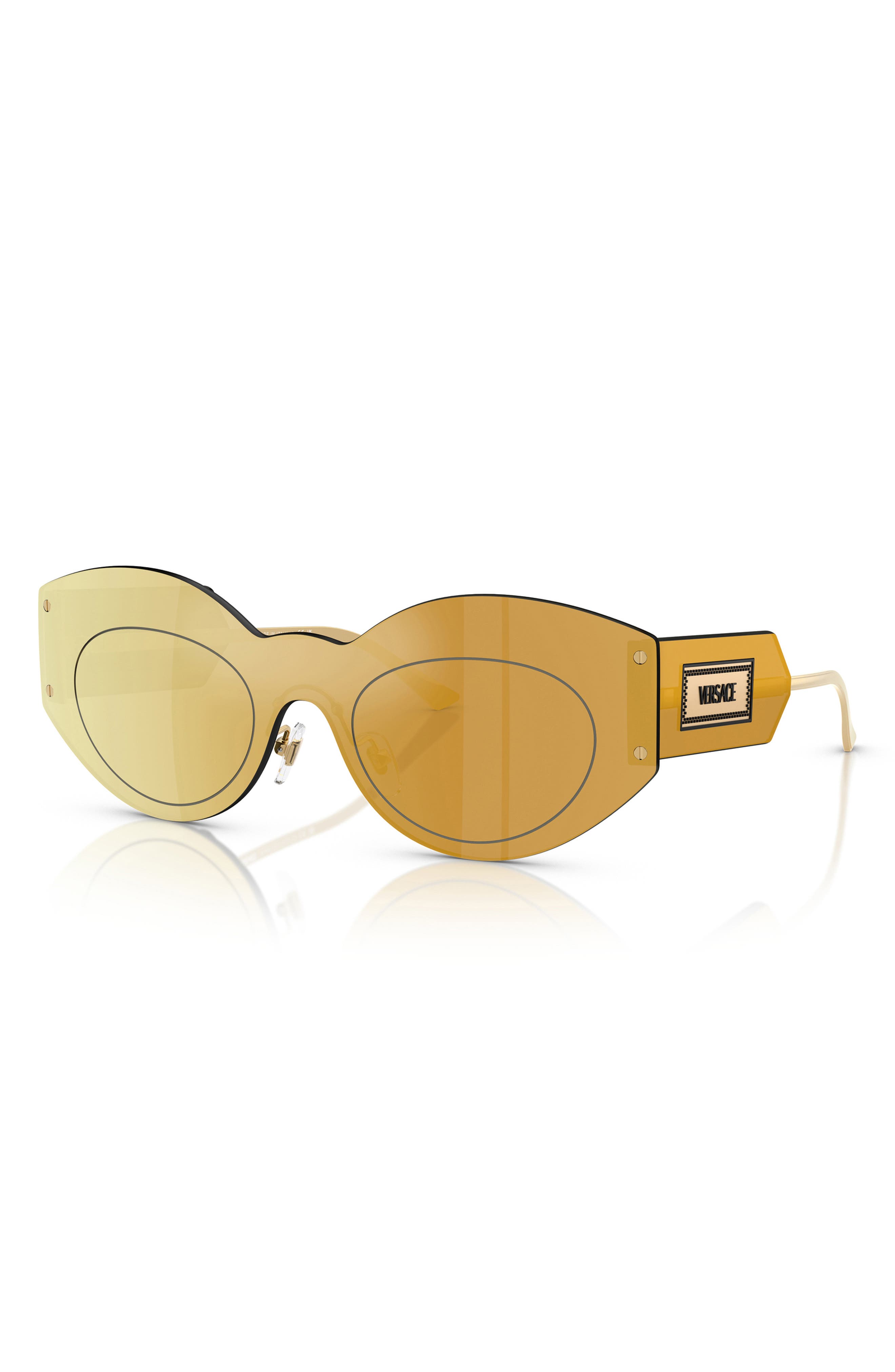 Versace 44mm Irregular Sunglasses