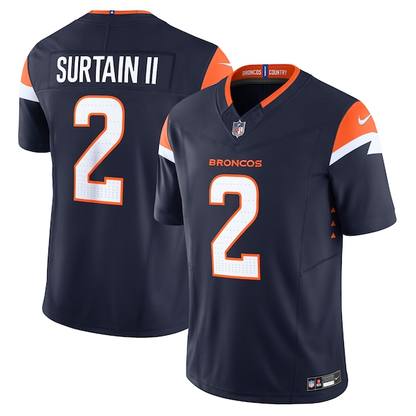Patrick Surtain II Denver Broncos Nike Alternate Vapor F.U.S.E. Limited Jersey - Navy