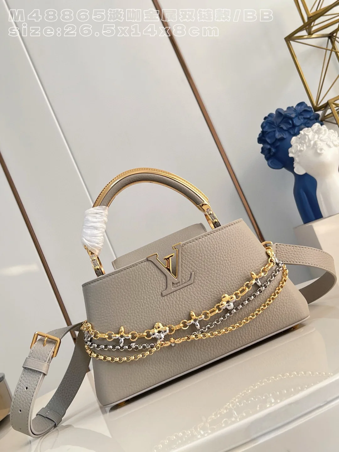 Louis Vuitton Capucines Grained Leather Crossbody Bag product photo from LabelPicks