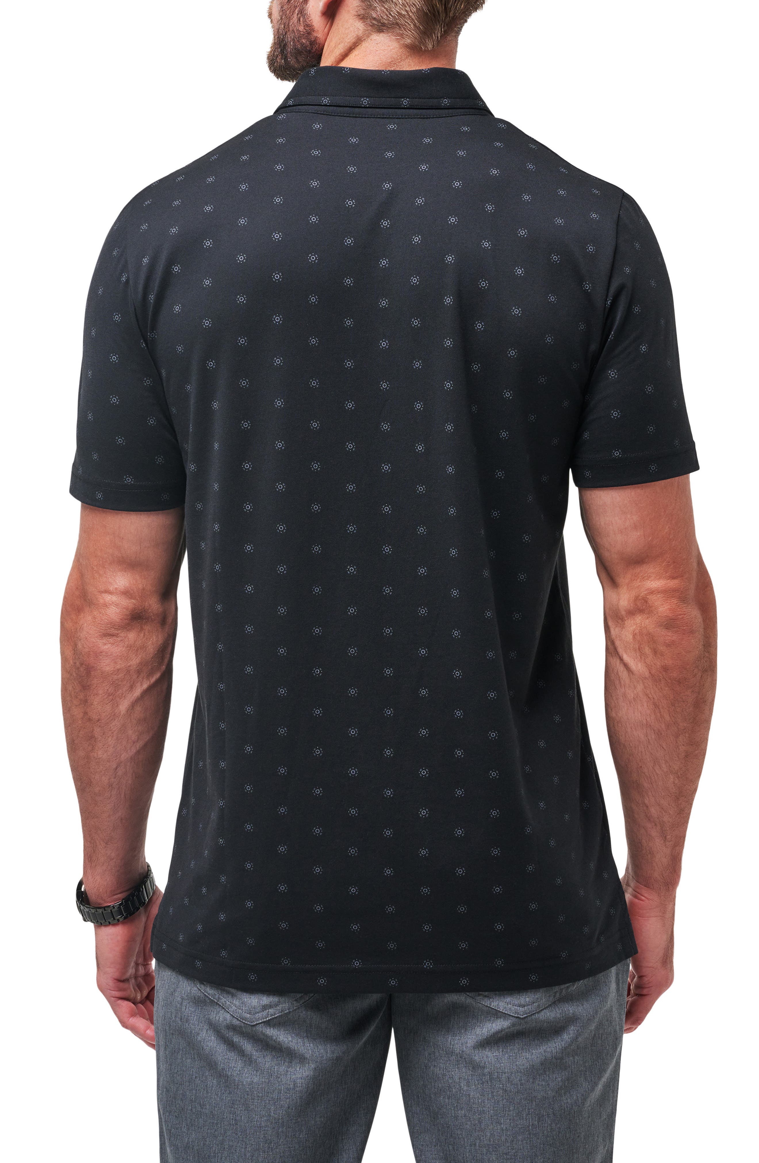TravisMathew Beach Pit Medallion Print Polo
