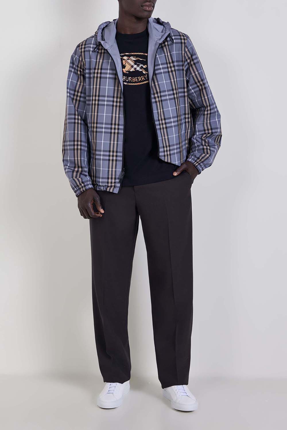BURBERRY ז'קט קפוצ'ון דו־צדדי