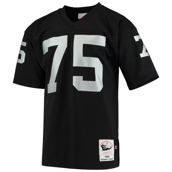 Howie Long Las Vegas Raiders 1983 Authentic Throwback Retired Player Jersey - Black
