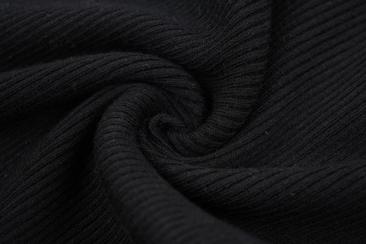 Prada Black Gold Logo Jacquard Recycled Silk Slim Knit Sweater product photo from LabelPicks