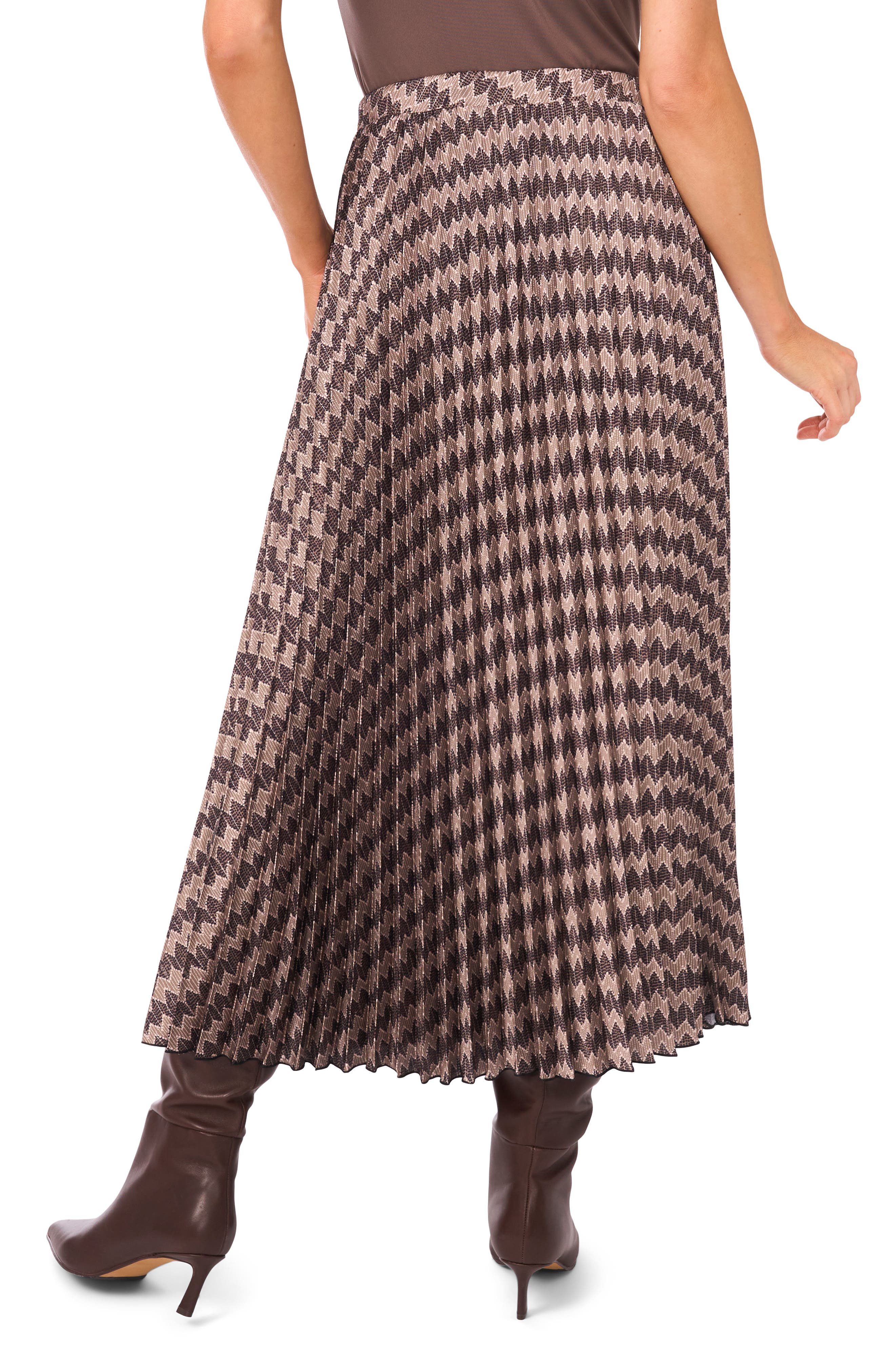 Halogen® Zig Zag Pleated Skirt