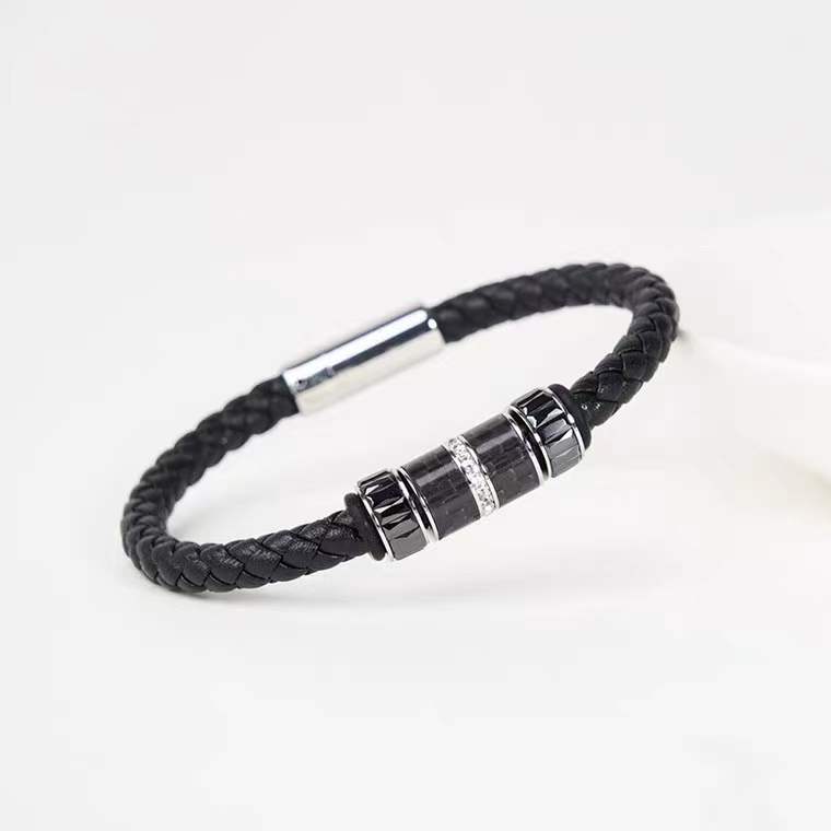 Bracelet sports silica gel balance energy Bracelet negative ion anti fatigue wristband anti static titanium steel men's Bracelet