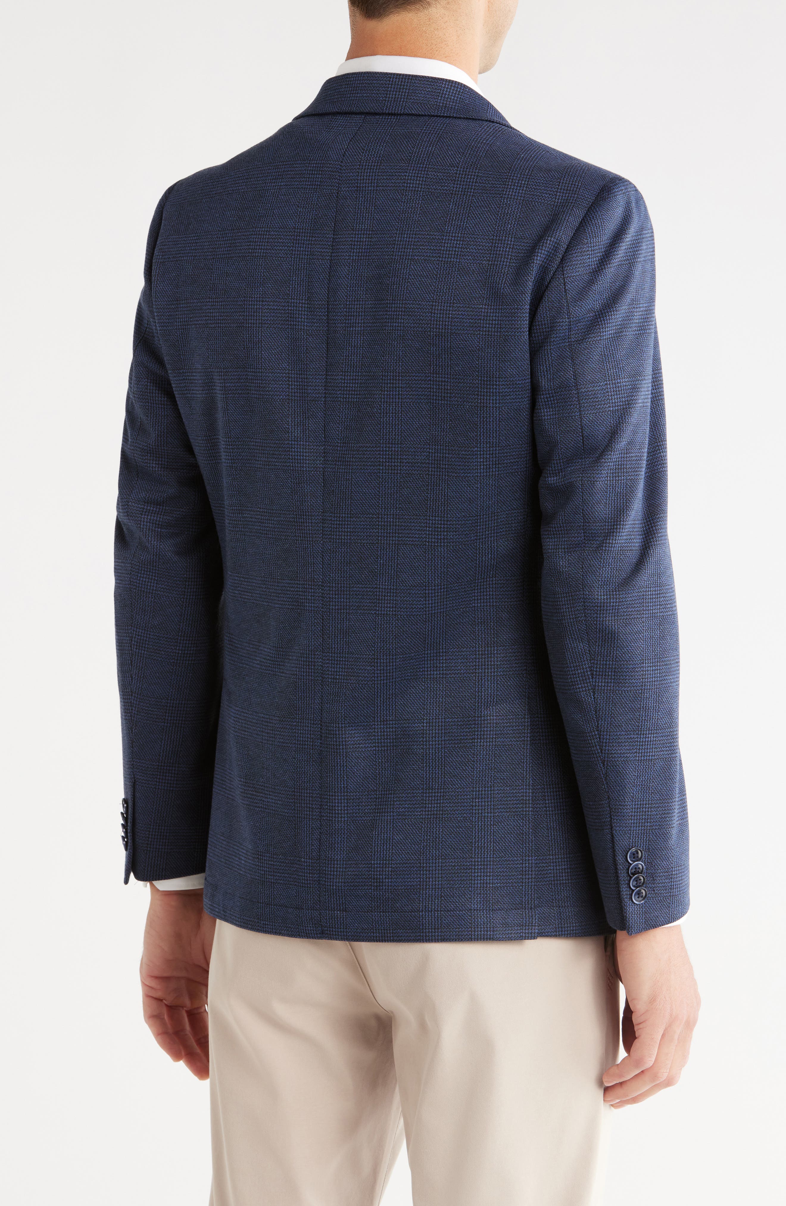 Original Penguin Plaid Notch Lapel Blazer